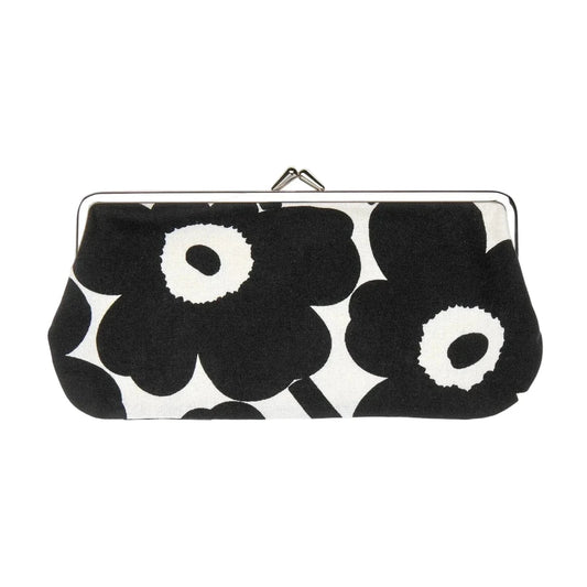 MARIMEKKO SILMÄLASIKUKKARO PURSE, MINI UNIKKO - WHITE/BLACK