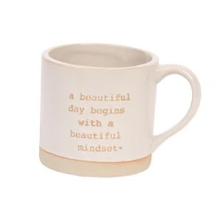 MUG, STONEWARE -  INSPIRATIONAL
