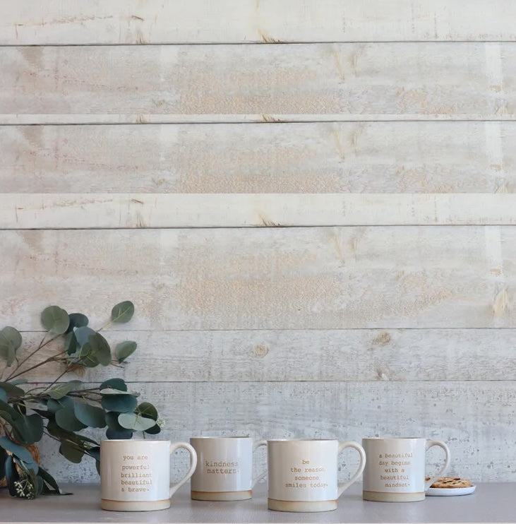 MUG, STONEWARE -  INSPIRATIONAL