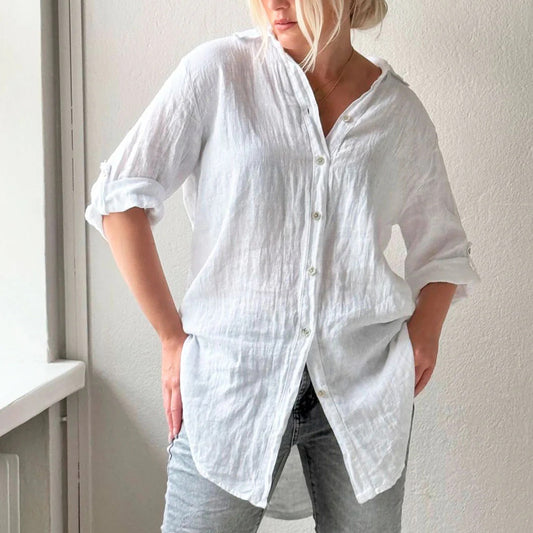 SHIRT LINEN, MILLY - WHITE