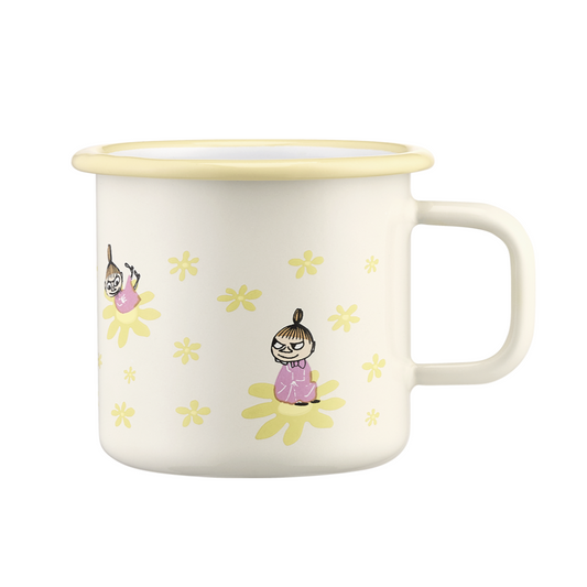 MOOMIN MUG (BIG), ENAMEL - FLOWERS
