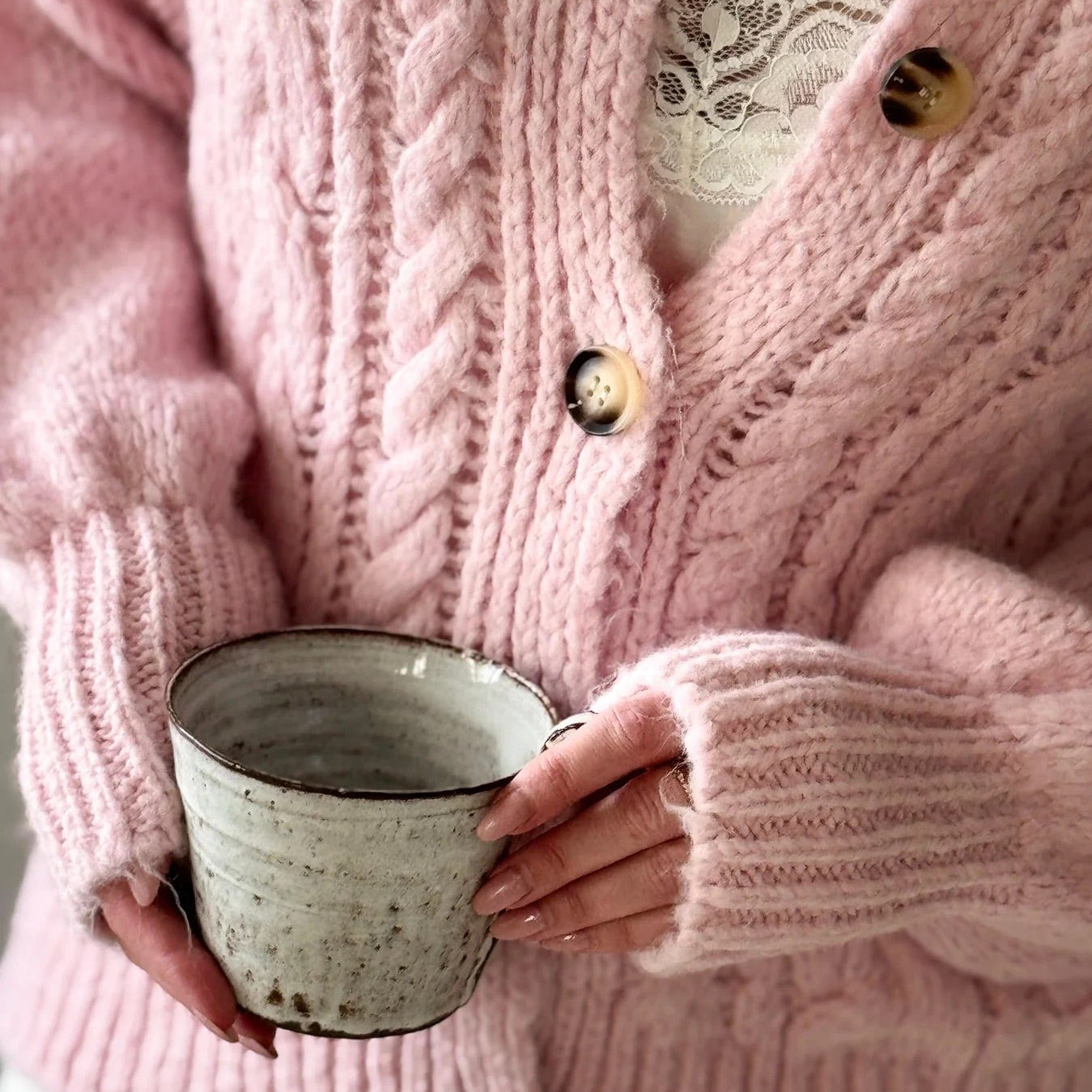 CARDIGAN, NAOMI - BABY PINK