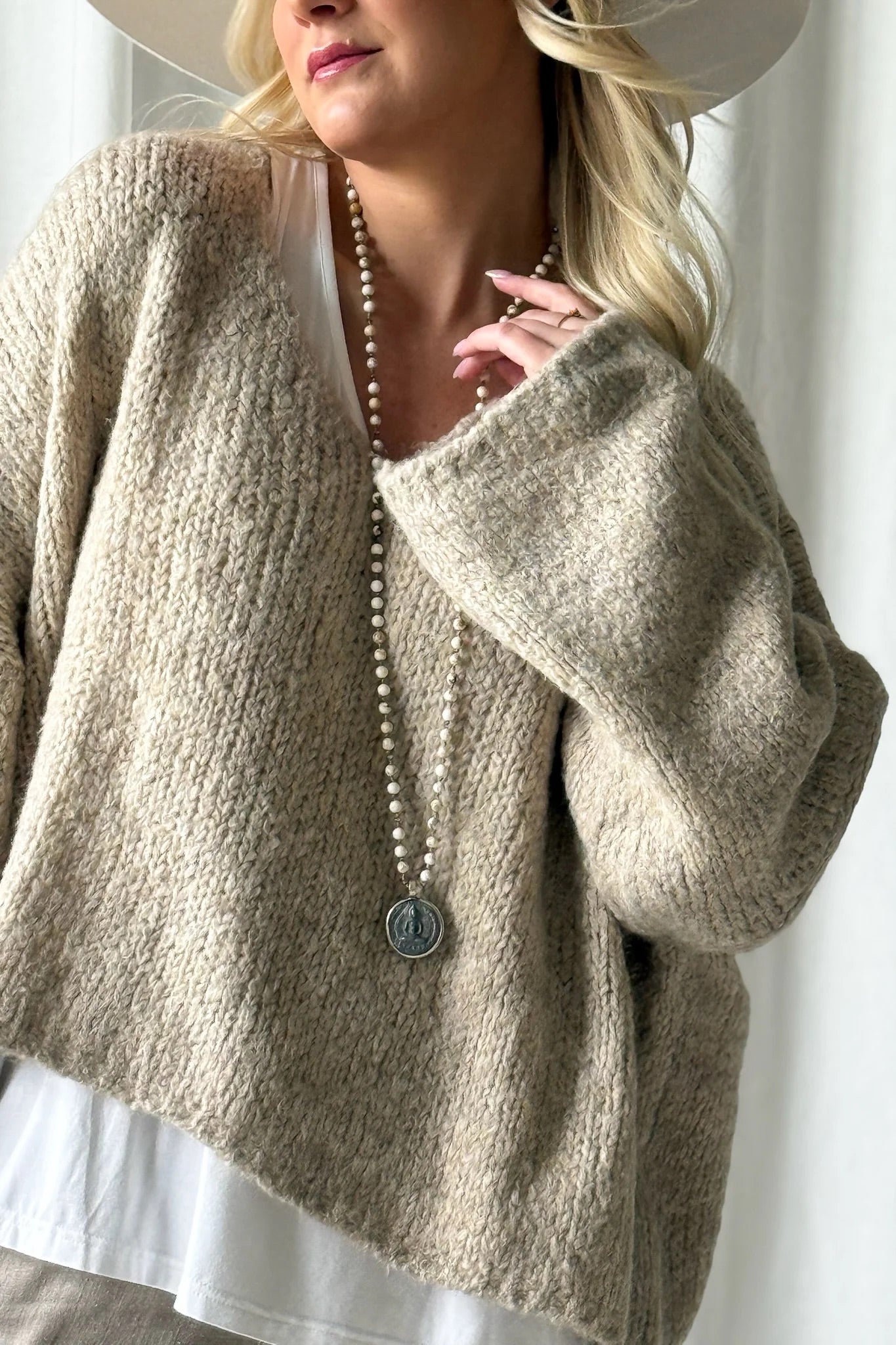 KNITWEAR PHILO - BEIGE