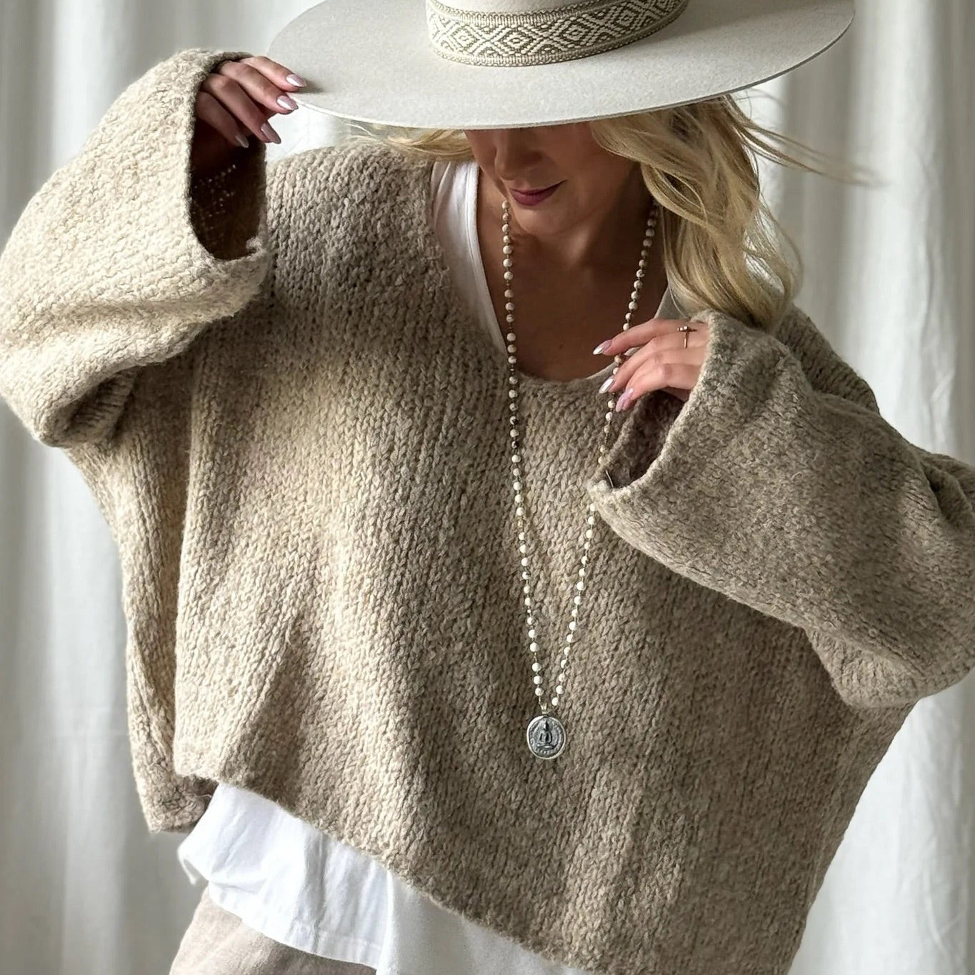 KNITWEAR PHILO - BEIGE