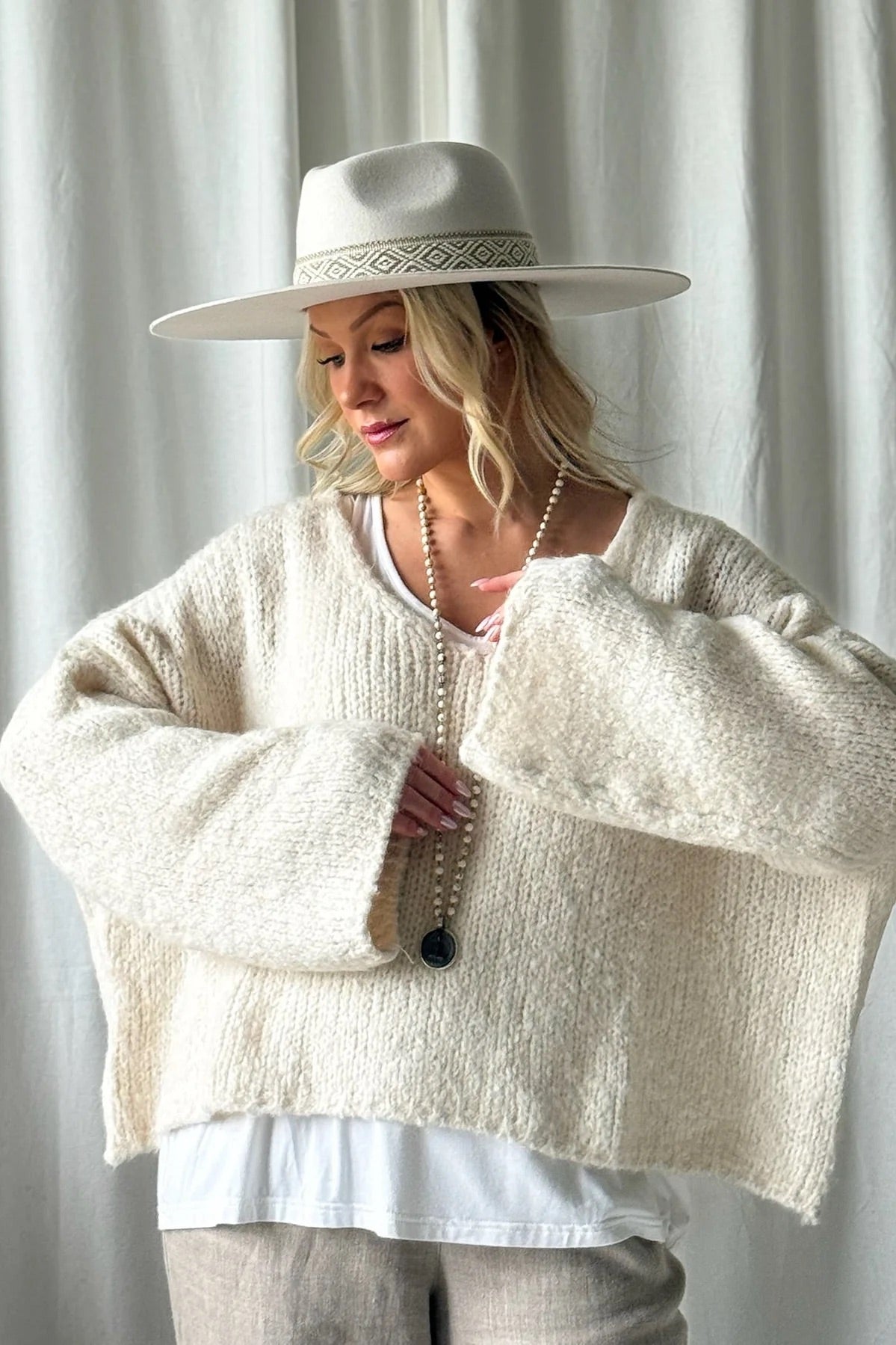 KNITWEAR PHILO - OFF-WHITE