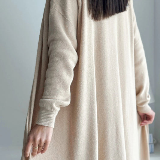 LOUNGE WEAR, CARDIGAN - WRAP YOURSELF, BEIGE