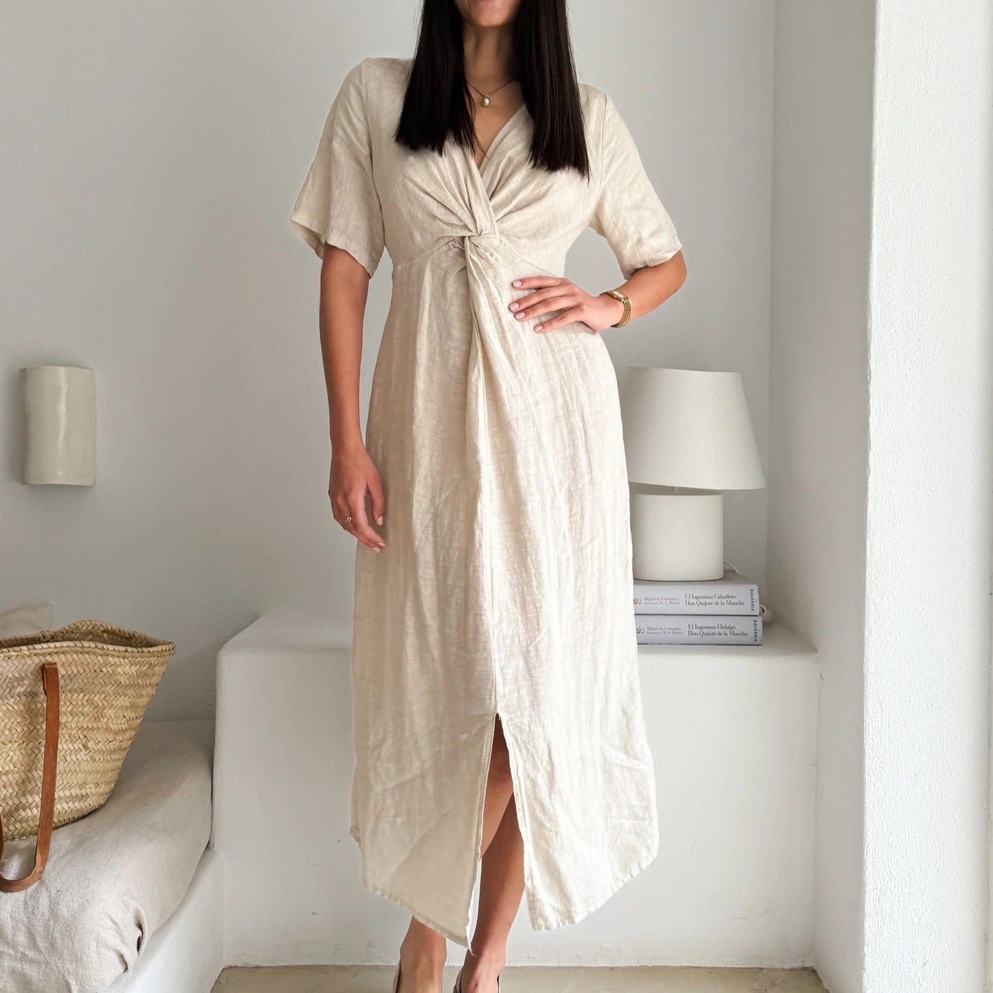 DRESS LINEN, COLLINS - SAND