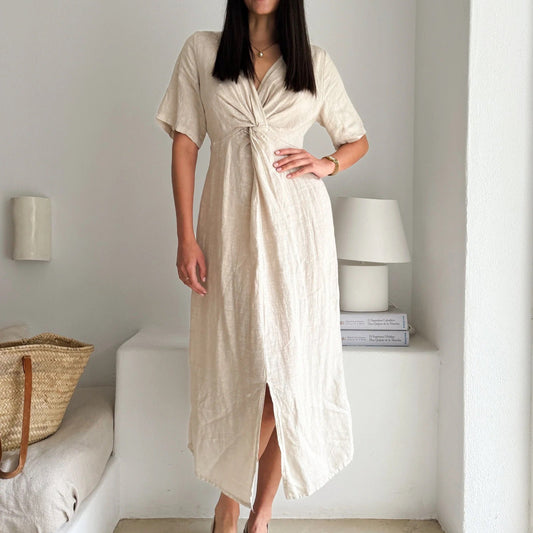 DRESS LINEN, COLLINS - SAND