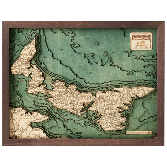 MAP, FRAMED - P.E.I.