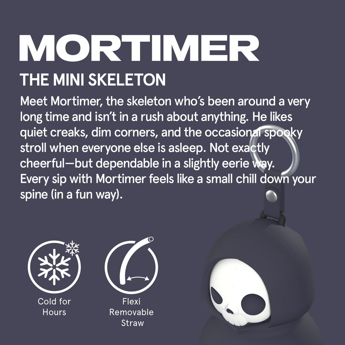 BESTIE MINI BOTTLE - SKELETON W/KEY RING