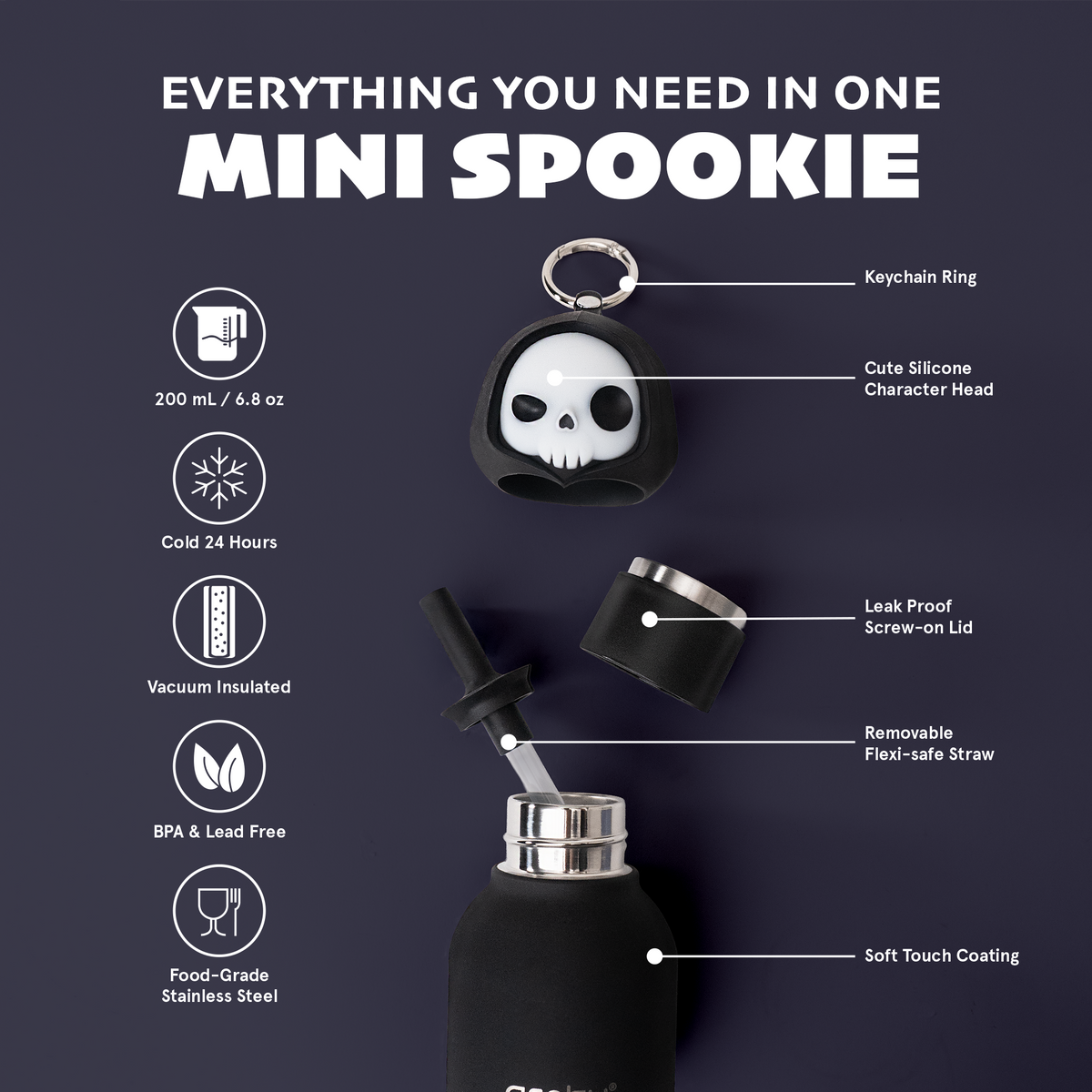 BESTIE MINI BOTTLE - SKELETON W/KEY RING
