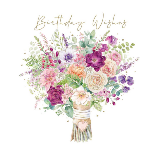 GREETING CARD - BIRTHDAY, BOUQUET