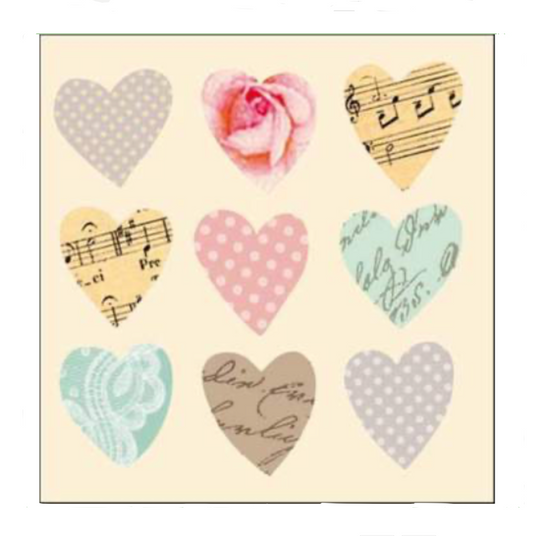 GIFT TAG - HEARTS