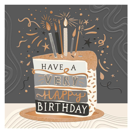 GREETING CARD - BIRTHDAY, CAKE SLICE