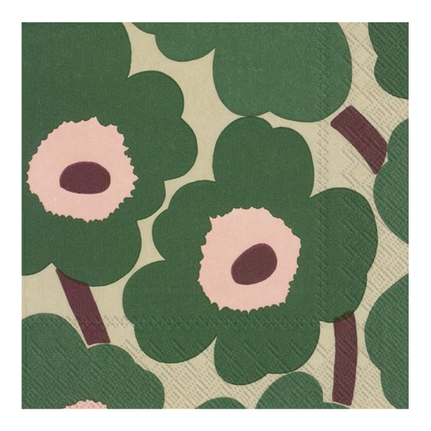 MARIMEKKO NAPKINS - UNIKKO GREEN ROSE