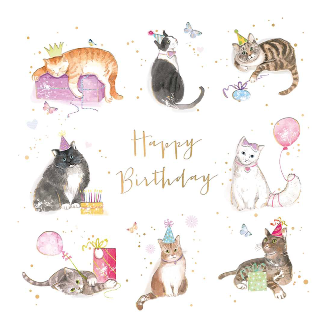 GREETING CARD - BIRTHDAY, CAT