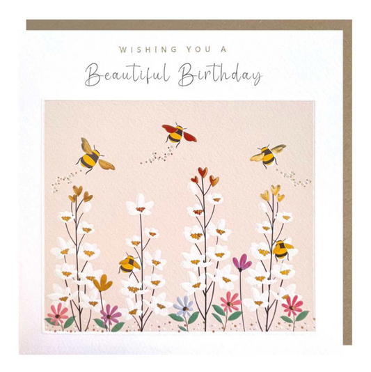GREETING CARD - BIRTHDAY, BEES