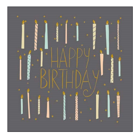 GREETING CARD - BIRTHDAY, CANDLES