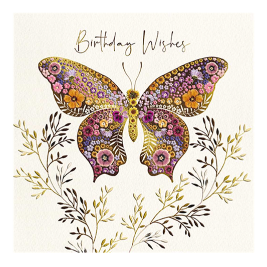 GREETING CARD - BIRTHDAY, BUTTERFLY