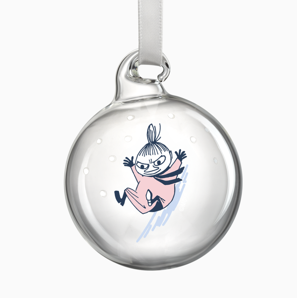 MOOMIN GLASS BAUBLE - LET IT SNOW, SET OF 4