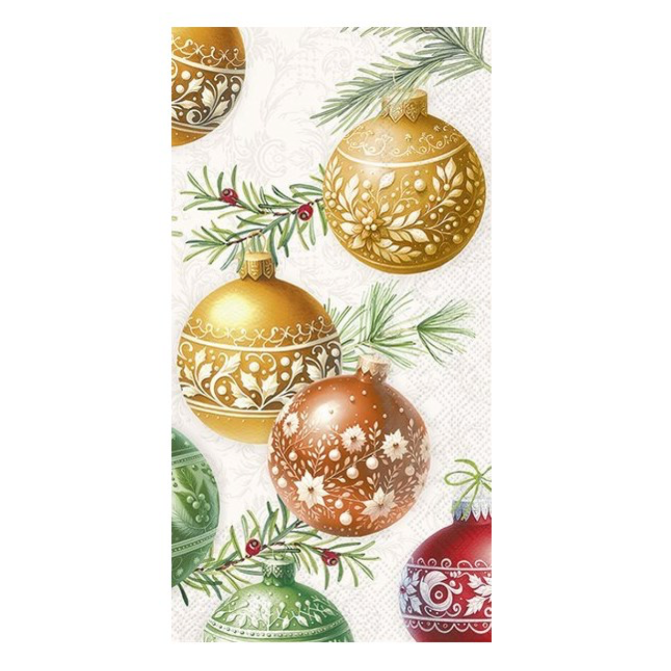 NAPKINS, BUFFET - CHRISTMAS BAUBLES