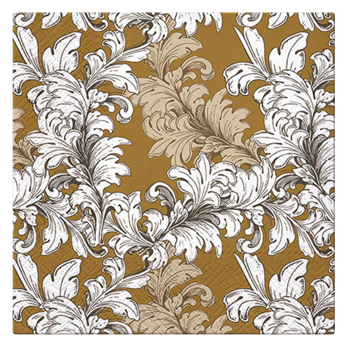 NAPKINS, LUNCHEON - DAMASK ORNAMENT