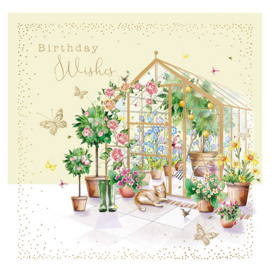 GREETING CARD - BIRTHDAY WISHES WITH A CAT