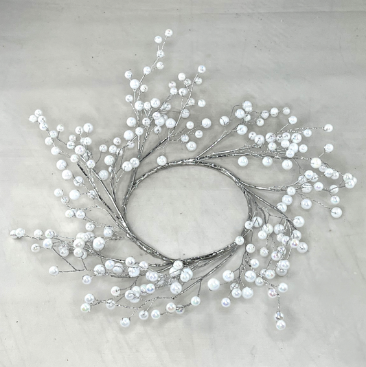CANDLE RING - PEARLS