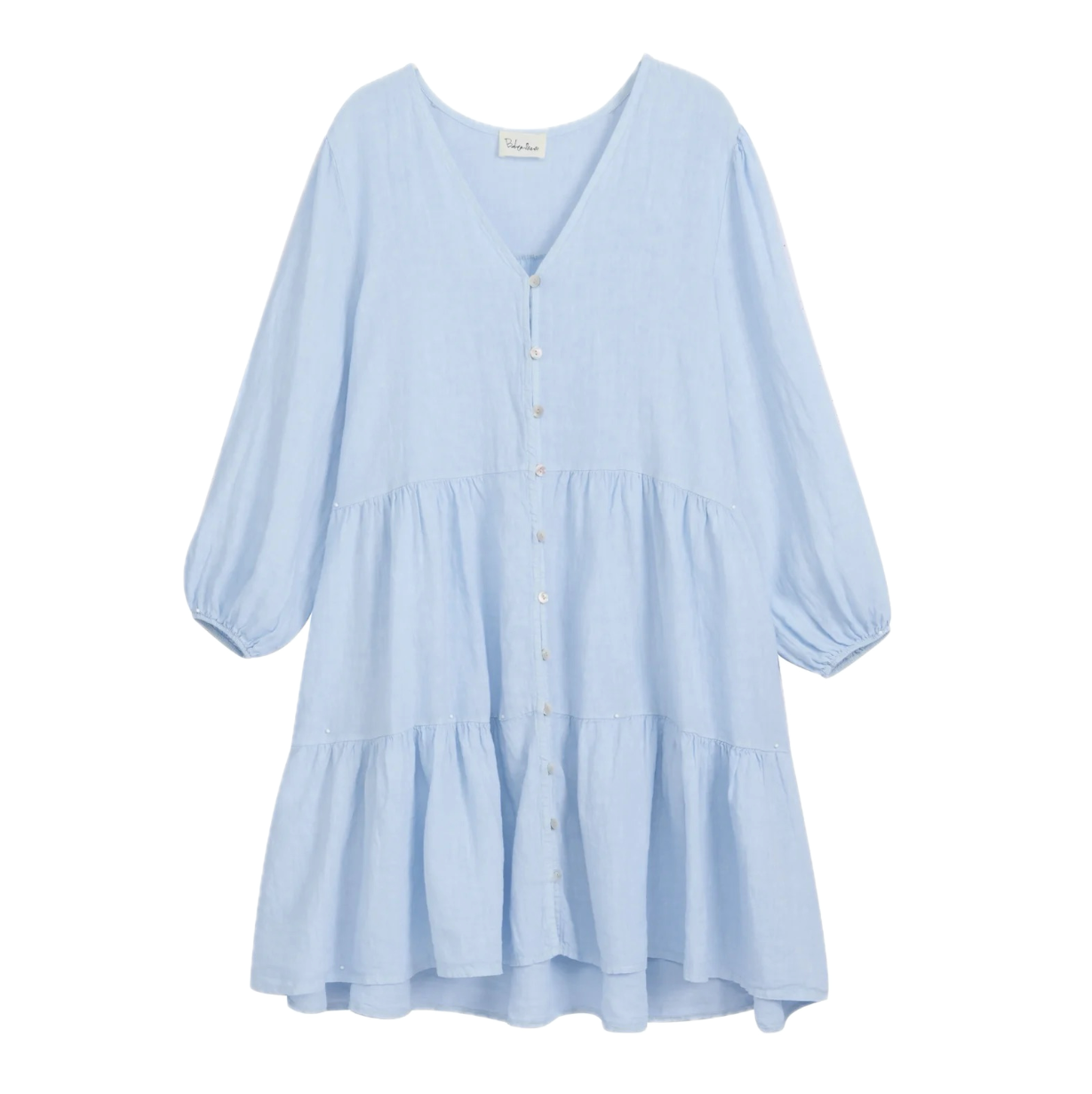 DRESS LINEN, BELLE - LIGHT BLUE