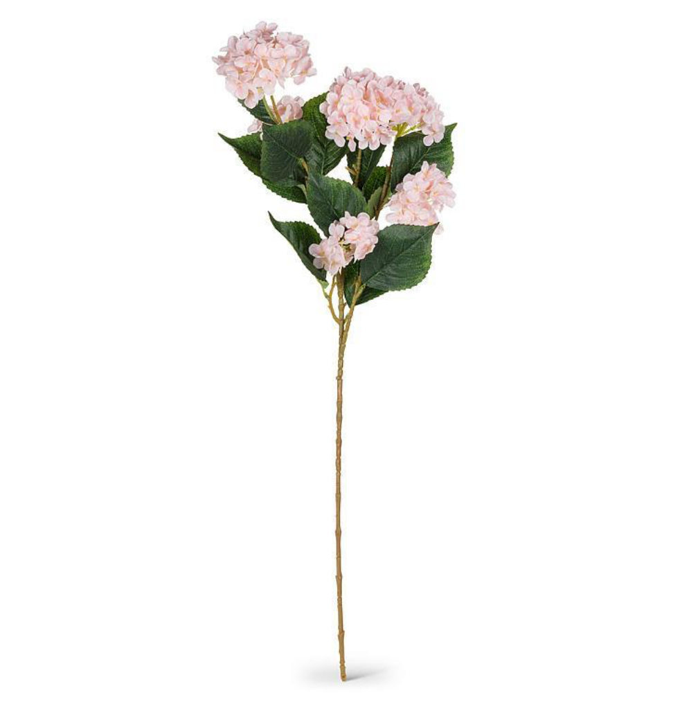 HYDRANGEA BRANCH, REAL TOUCH - 6 BLOOM, SMALL