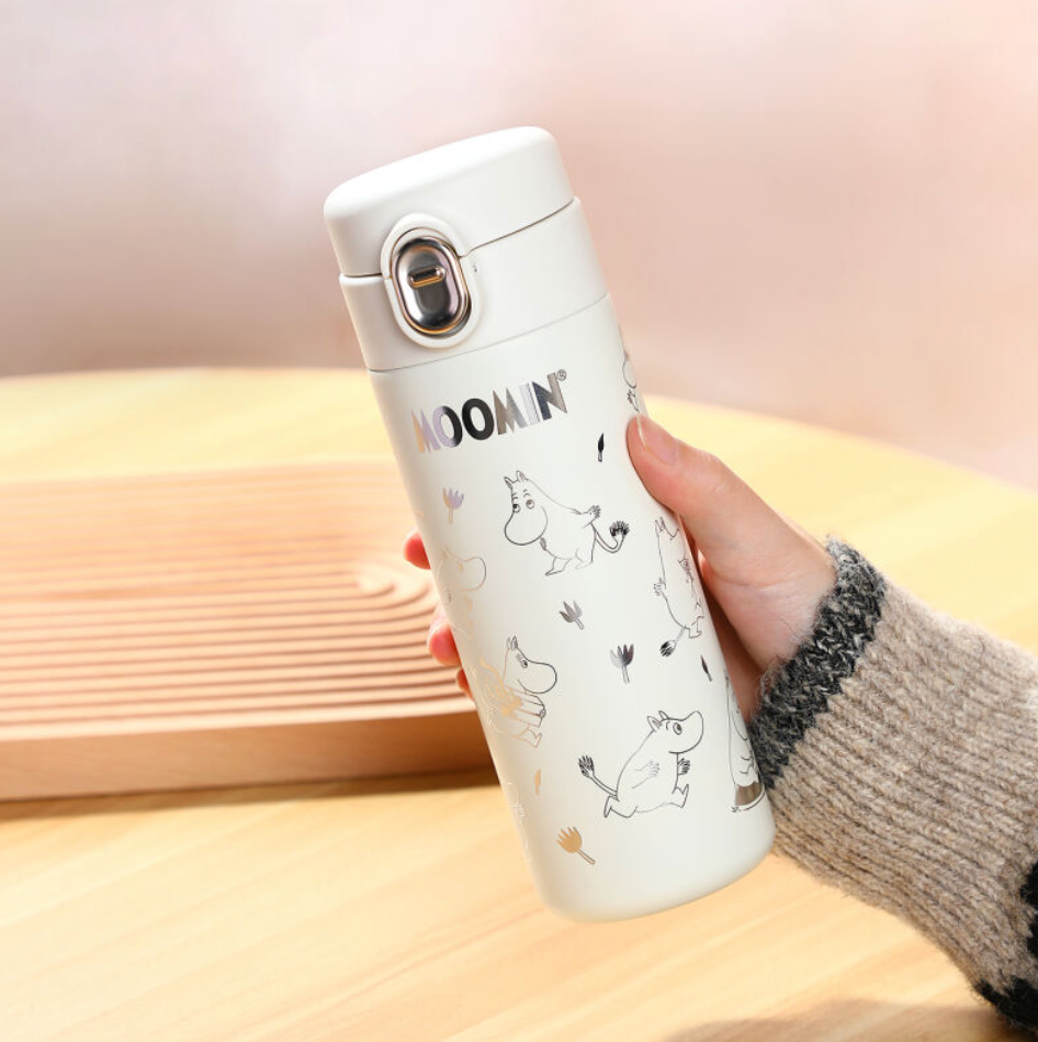 MOOMIN THERMOS BOTTLE -  MOOMINTROLL, WHITE