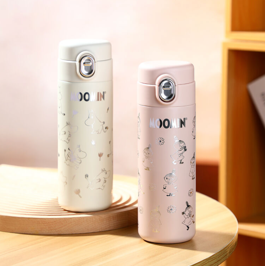 MOOMIN THERMOS BOTTLE -  MOOMINTROLL, WHITE