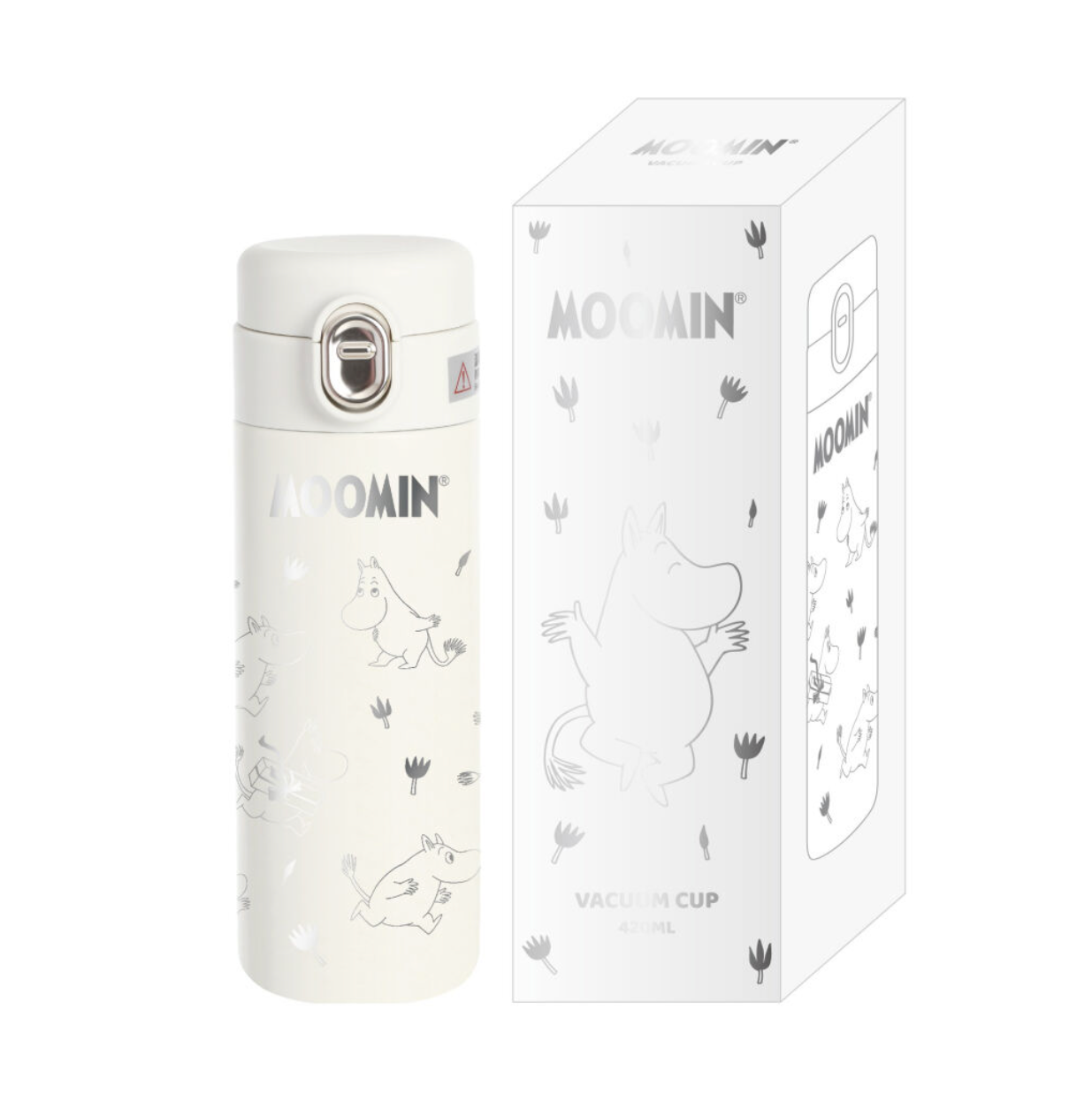 MOOMIN THERMOS BOTTLE -  MOOMINTROLL, WHITE