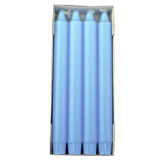 DANISH CANDLE, PILLAR - LIGHT BLUE 10"H