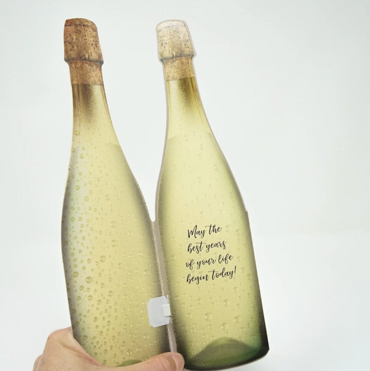 CHAMPAGNE CARD - HAPPY BD AGE 60