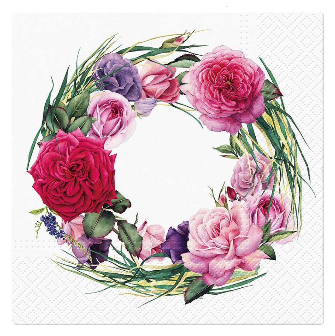 NAPKINS, LUNCHEON - WREATH