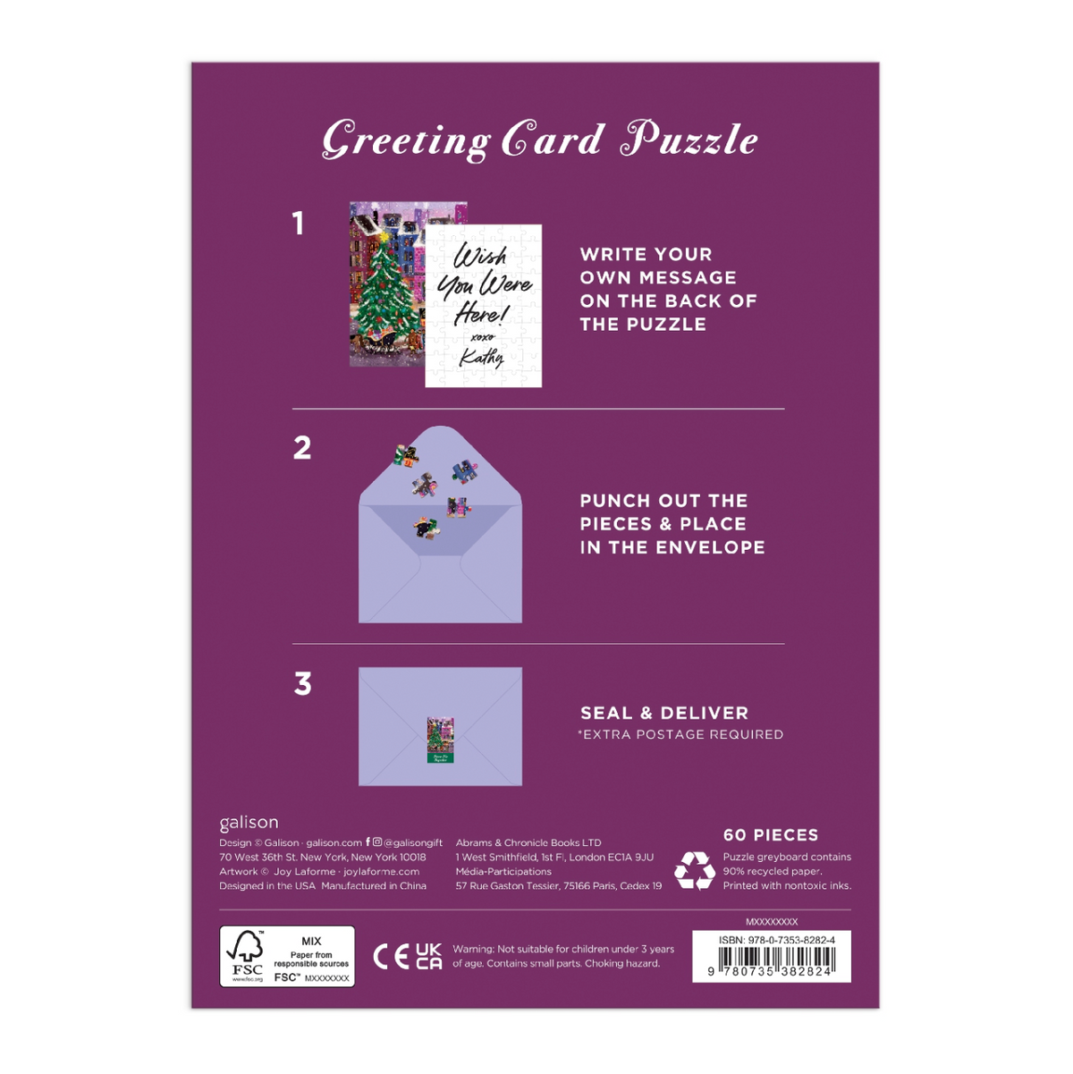 GREETING CARD PUZZLE - CHRISTMAS SQUARE