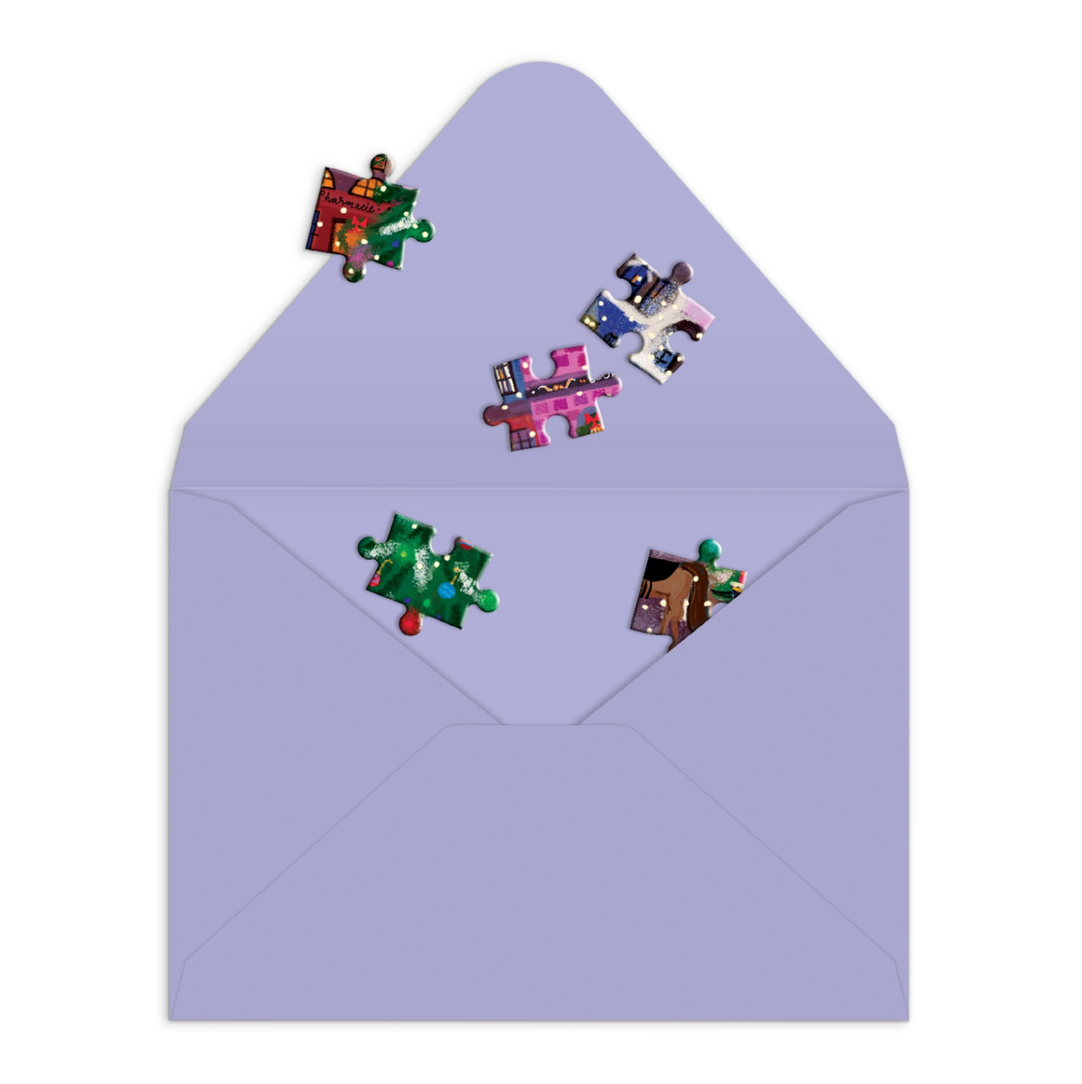 GREETING CARD PUZZLE - CHRISTMAS SQUARE