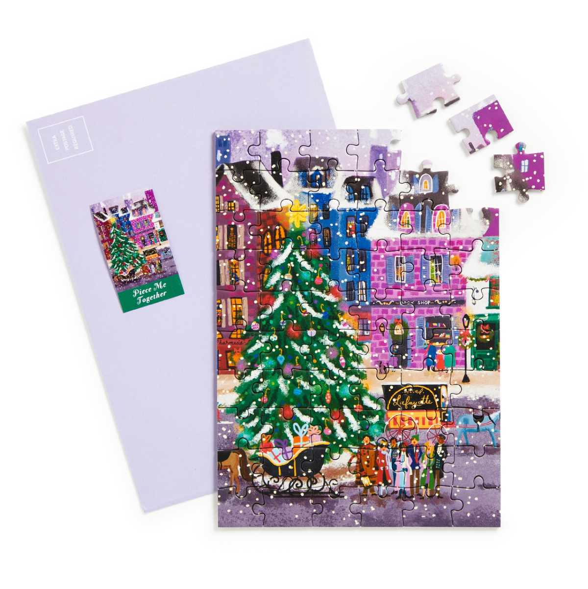 GREETING CARD PUZZLE - CHRISTMAS SQUARE