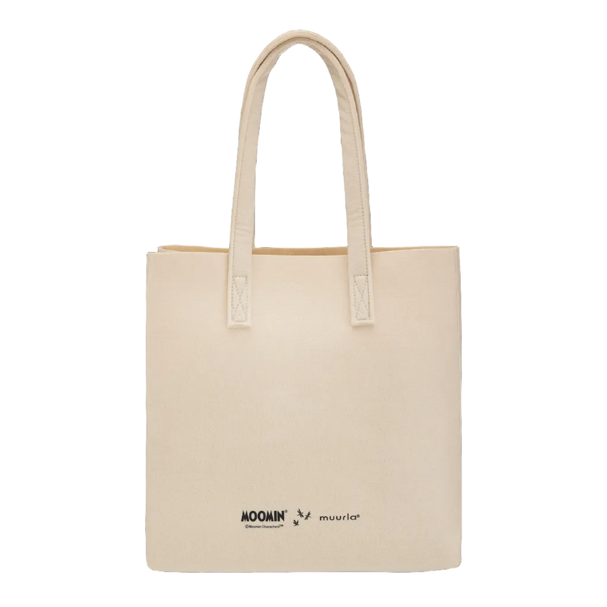 MOOMIN TOTE BAG - THE POND, BEIGE/BLACK