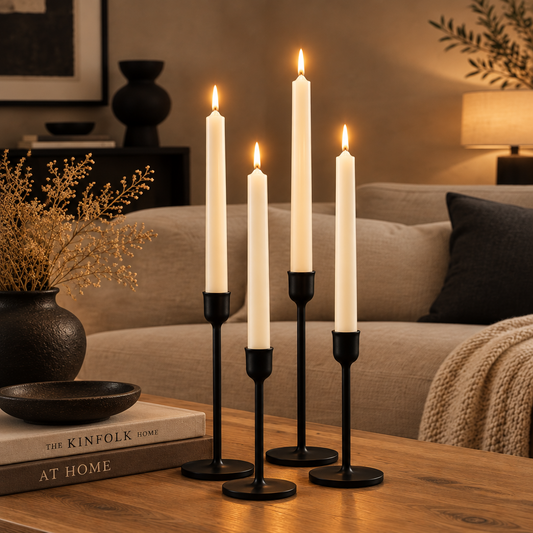 DANISH CANDLE, PILLAR - IVORY 10"H