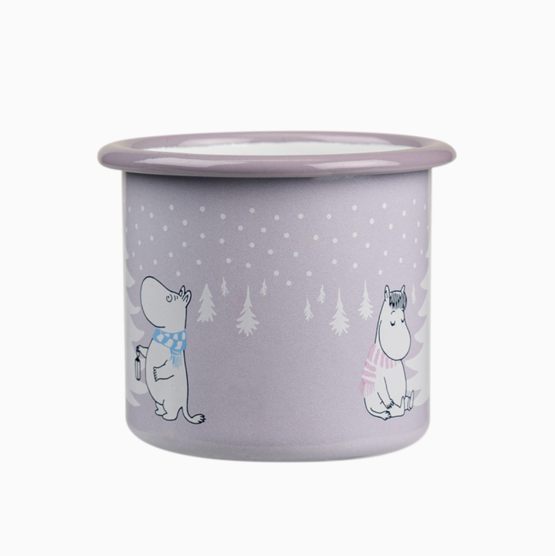 MOOMIN MUG, ENAMEL - SNOWFALL