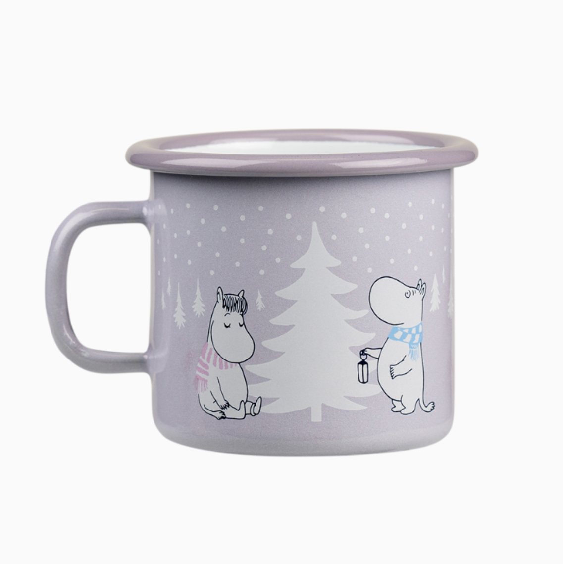 MOOMIN MUG, ENAMEL - SNOWFALL