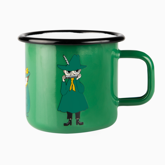 MOOMIN MUG (BIG), ENAMEL - SNUFKIN