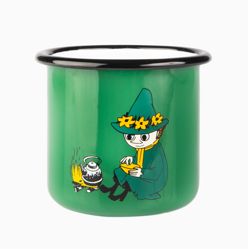 MOOMIN MUG (BIG), ENAMEL - SNUFKIN