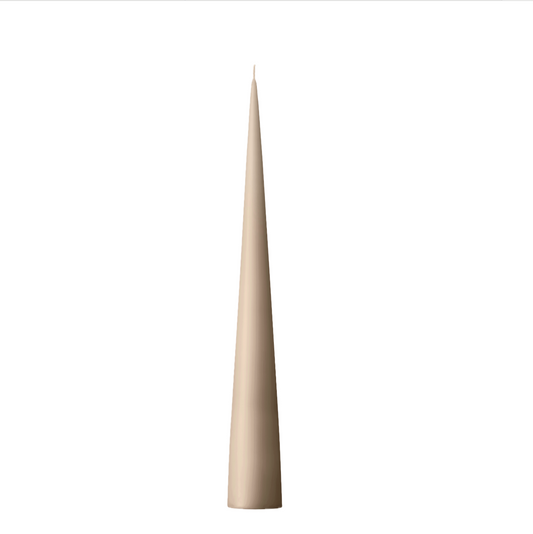 ESTER & ERIK, CONE CANDLE - NOUGAT NOTE, 9.7"