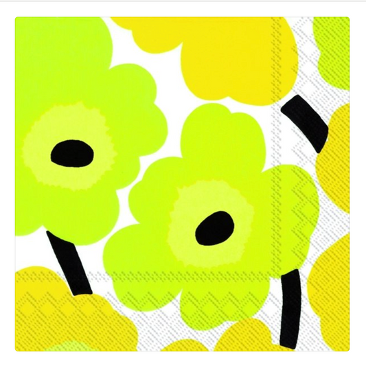MARIMEKKO NAPKINS - UNIKKO YELLOW