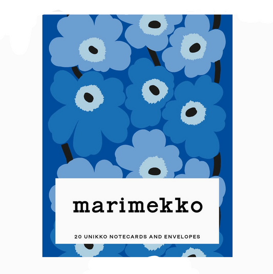 MARIMEKKO NOTECARD SET - 20/UNIKKO BLUE
