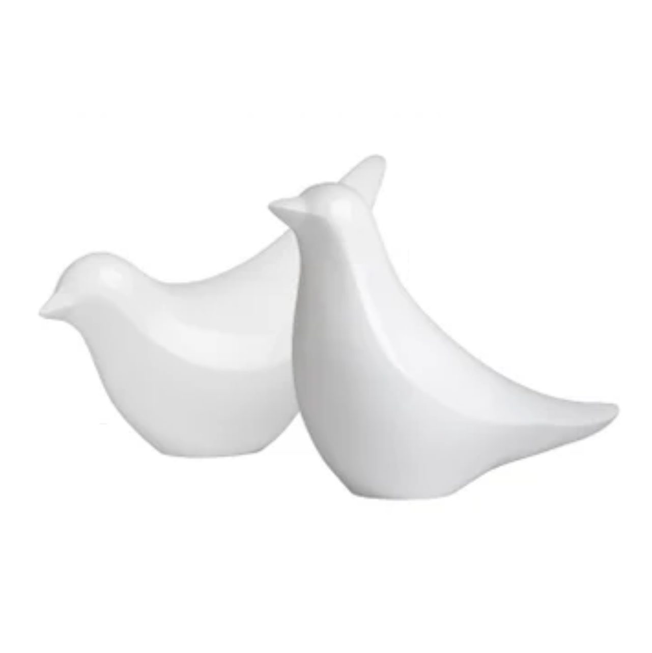 FINCH BIRD - POLYSTONE, SHINY WHITE