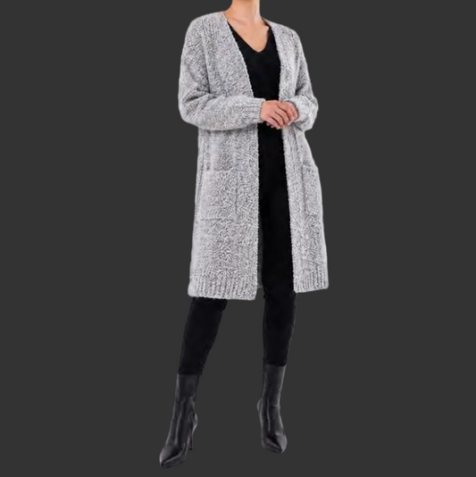 CARDIGAN, KNEE LENGTH - BOUCLÉ
